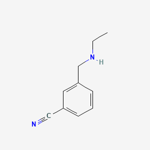 3-((Ethylamino)methyl)benzonitrile chemical structure (CAS 90389-97-2)