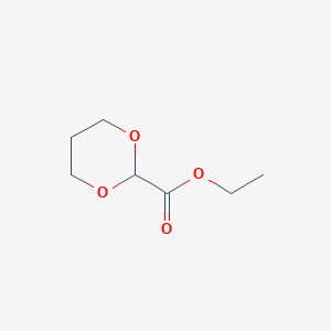 1,3-Dioxane-2-carboxylic acid ethyl ester chemical structure (CAS 90392-05-5)