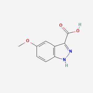 5-Methoxy-1H-indazole-3-carboxylic acid chemical structure (CAS 90417-53-1)