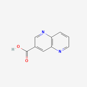1,5-Naphthyridine-3-carboxylic acid chemical structure (CAS 90418-64-7)
