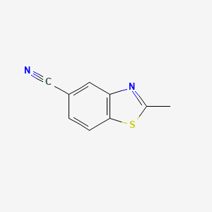 2-Methylbenzo[d]thiazole-5-carbonitrile chemical structure (CAS 90418-93-2)