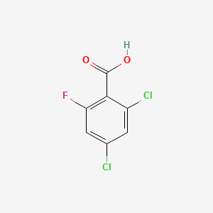2,4-Dichloro-6-fluorobenzoic acid chemical structure (CAS 904285-09-2)