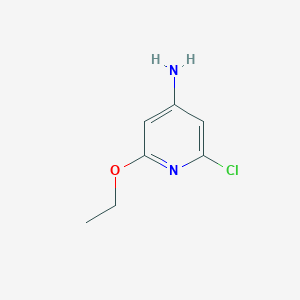 2-Chloro-6-ethoxypyridin-4-amine chemical structure (CAS 904311-14-4)