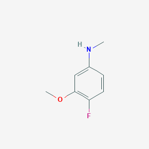 4-Fluoro-3-methoxy-N-methylaniline chemical structure (CAS 904321-01-3)