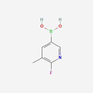 (6-Fluoro-5-methylpyridin-3-yl)boronic acid chemical structure (CAS 904326-92-7)