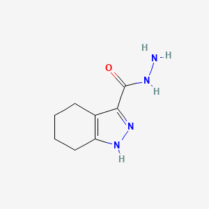 4,5,6,7-Tetrahydro-1H-indazole-3-carbohydrazide chemical structure (CAS 90434-92-7)