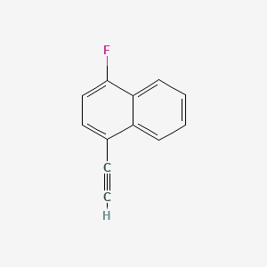 1-Ethynyl-4-fluoronaphthalene chemical structure (CAS 904694-35-5)