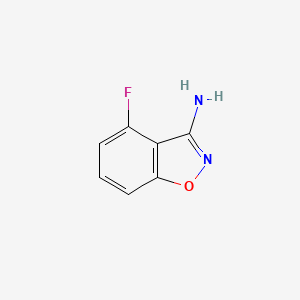 4-Fluorobenzo[d]isoxazol-3-amine chemical structure (CAS 904815-05-0)