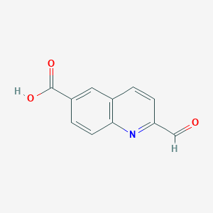 2-Formylquinoline-6-carboxylic acid chemical structure (CAS 904885-87-6)