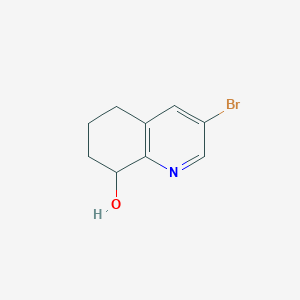 3-Bromo-5,6,7,8-tetrahydroquinolin-8-ol chemical structure (CAS 904929-23-3)