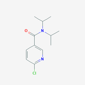 6-Chloro-N,N-diisopropylnicotinamide chemical structure (CAS 905273-87-2)