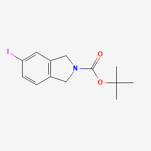tert-Butyl 5-iodoisoindoline-2-carboxylate chemical structure (CAS 905274-26-2)