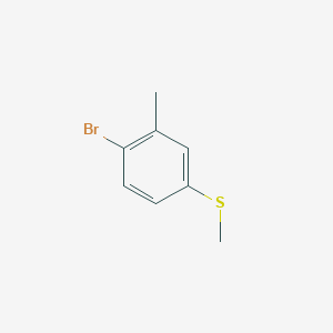 (4-Bromo-3-methylphenyl)(methyl)sulfane chemical structure (CAS 90532-02-8)