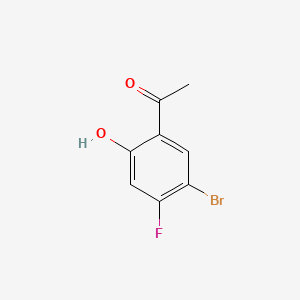 1-(5-Bromo-4-fluoro-2-hydroxyphenyl)ethan-1-one chemical structure (CAS 905454-90-2)