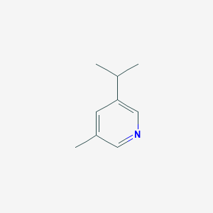 3-Isopropyl-5-methylpyridine chemical structure (CAS 90554-38-4)