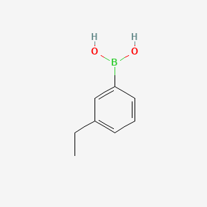 3-Ethylphenylboronic acid chemical structure (CAS 90555-65-0)