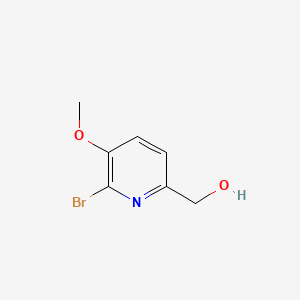 (6-Bromo-5-methoxypyridin-2-yl)methanol chemical structure (CAS 905562-91-6)