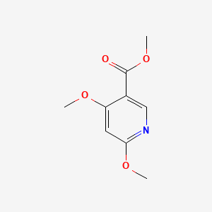 Methyl 4,6-dimethoxynicotinate chemical structure (CAS 905563-73-7)