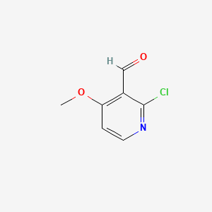 2-Chloro-4-methoxynicotinaldehyde chemical structure (CAS 905563-79-3)