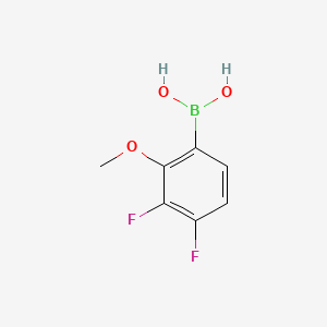 (3,4-Difluoro-2-methoxyphenyl)boronic acid chemical structure (CAS 905583-06-4)