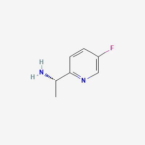 (S)-1-(5-Fluoropyridin-2-yl)ethanamine chemical structure (CAS 905587-15-7)