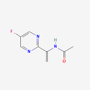 N-(1-(5-Fluoropyrimidin-2-yl)vinyl)acetamide chemical structure (CAS 905587-32-8)