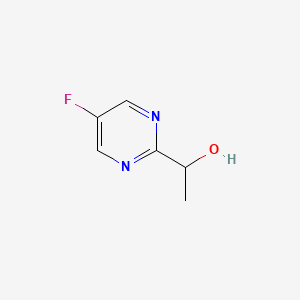 1-(5-Fluoropyrimidin-2-yl)ethanol chemical structure (CAS 905587-43-1)