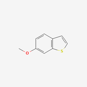 6-Methoxybenzo[b]thiophene chemical structure (CAS 90560-10-4)