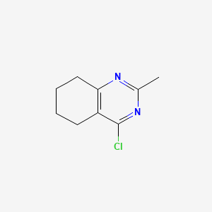 4-Chloro-2-methyl-5,6,7,8-tetrahydroquinazoline chemical structure (CAS 90561-38-9)