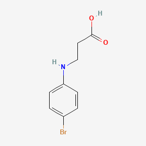 3-((4-Bromophenyl)amino)propanoic acid chemical structure (CAS 90561-83-4)