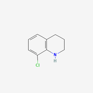 8-Chloro-1,2,3,4-tetrahydroquinoline chemical structure (CAS 90562-36-0)