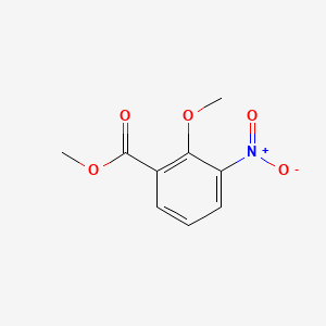 Methyl 2-methoxy-3-nitrobenzoate chemical structure (CAS 90564-26-4)
