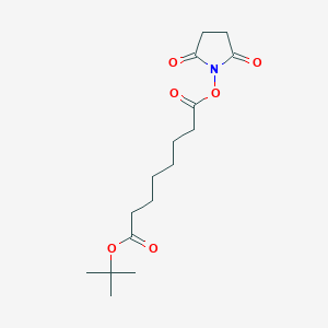 1-tert-Butyl 8-(2,5-dioxopyrrolidin-1-yl) octanedioate chemical structure (CAS 905735-75-3)