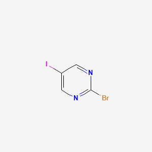 2-Bromo-5-iodopyrimidine chemical structure (CAS 905856-70-4)