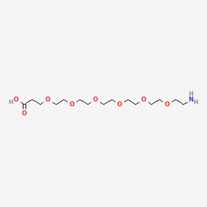 1-Amino-3,6,9,12,15,18-hexaoxahenicosan-21-oic acid chemical structure (CAS 905954-28-1)