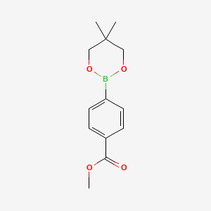 Methyl 4-(5,5-dimethyl-1,3,2-dioxaborinan-2-yl)benzoate chemical structure (CAS 905966-40-7)