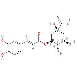 5-O-(trans-3,4-Dihydroxycinnamoyl)-D-quinic Acid chemical structure (CAS 906-33-2)