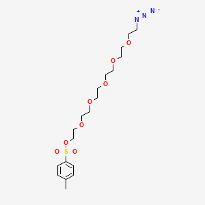 17-Azido-3,6,9,12,15-pentaoxaheptadecyl 4-methylbenzenesulfonate chemical structure (CAS 906007-10-1)