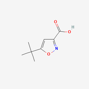 5-(tert-Butyl)isoxazole-3-carboxylic acid chemical structure (CAS 90607-21-9)