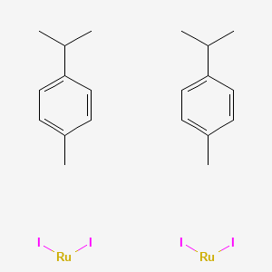 Diiodo(p-cymene)ruthenium(II) dimer chemical structure (CAS 90614-07-6)