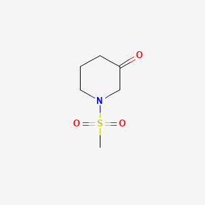 1-(Methylsulfonyl)-3-piperidinone chemical structure (CAS 906360-16-5)