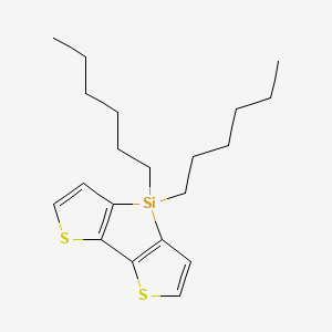 4,4-Dihexyl-4H-silolo[3,2-b:4,5-b']dithiophene chemical structure (CAS 906372-08-5)