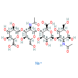 Hyaluronic acid sodium salt chemical structure (CAS 9067-32-7)