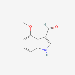 4-Methoxy-1H-indole-3-carbaldehyde chemical structure (CAS 90734-97-7)