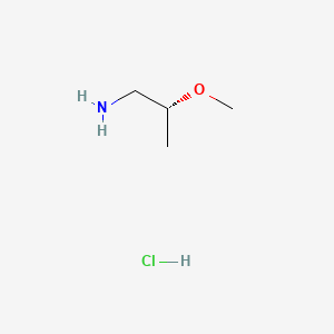 (R)-2-Methoxypropan-1-amine hydrochloride chemical structure (CAS 907545-98-6)
