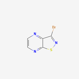 3-Bromoisothiazolo[4,5-b]pyrazine chemical structure (CAS 907597-26-6)