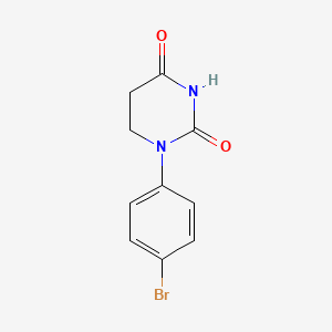 1-(4-Bromophenyl)dihydropyrimidine-2,4(1H,3H)-dione chemical structure (CAS 90772-28-4)