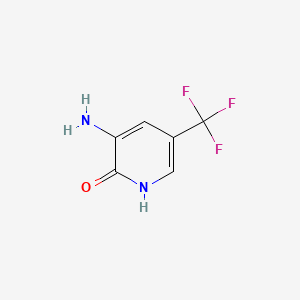 3-Amino-5-(trifluoromethyl)pyridin-2-ol chemical structure (CAS 90778-25-9)