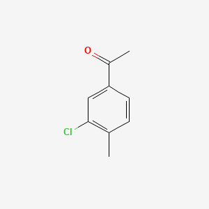 1-(3-Chloro-4-methylphenyl)ethanone chemical structure (CAS 90792-98-6)