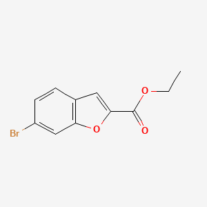 Ethyl 6-bromobenzofuran-2-carboxylate chemical structure (CAS 907945-62-4)